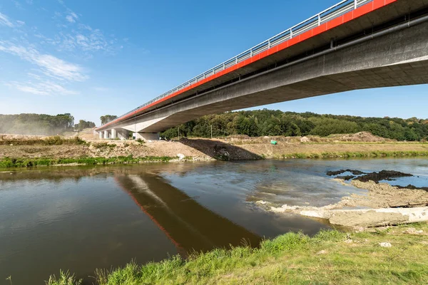 Large View New Bridge Construction Site — Stock Photo, Image