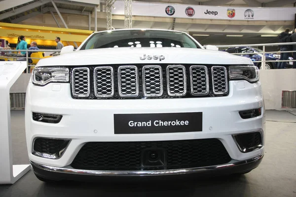 Belgrad Serbien März 2018 Jeep Grand Cherokee Auf Der Ddor lizenzfreie Stockbilder