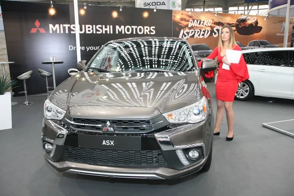 Belgrade Serbia Março 2018 Mitsubishi Asx Feira Carros Ddor — Fotografia de Stock