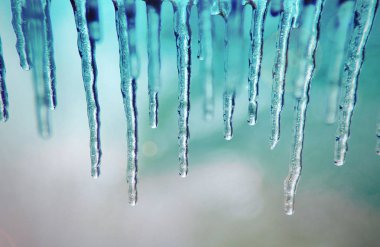 Buz Arka Plan - Renkli Doğada Buzsarlar 