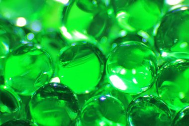 Yeşil Toplar renk Arka Plan. Mermer Büyüsü Aranjmanı