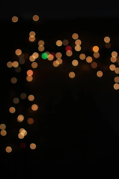 Bokeh Nacht Lichter Hintergrund Lichterfest — Stockfoto