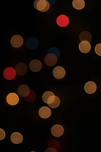 Bokeh Nattlampor Bakgrund Ljusfestivalen — Stockfoto