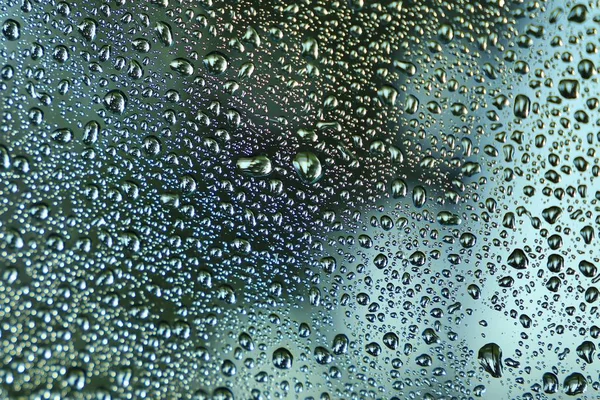 Close Water Drops Window — Stock Photo, Image