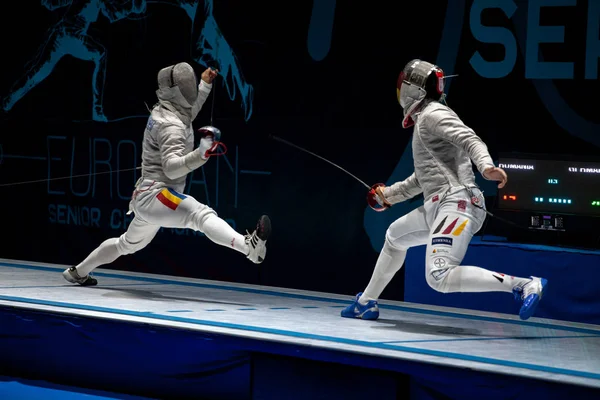 Novi Sad June European Fencing Championship Seniors Team Male Sabre — Stock Photo, Image