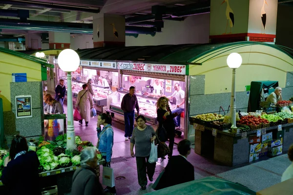 Dolac Underground Market Zagreb Centrum Kroatië Toeristische Bestemming Europa — Stockfoto