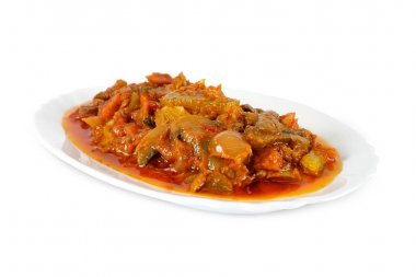 İtalyan gıda ev yapımı salata Piedmontese salata (Insalata Piemontese) geleneksel bir e marş. 