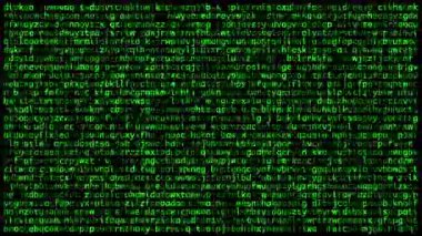 Ekrandaki gizli kodlar. Siber güvenlik kavramı.