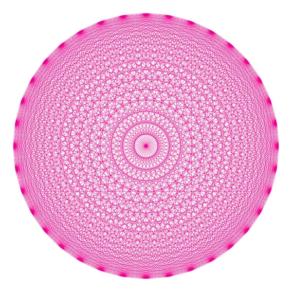 36 açının geometrik şekli, tüm noktaları birbirine bağlı