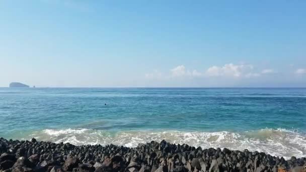 Indiska Oceanen Stranden Badort Bali Indonesien — Stockvideo