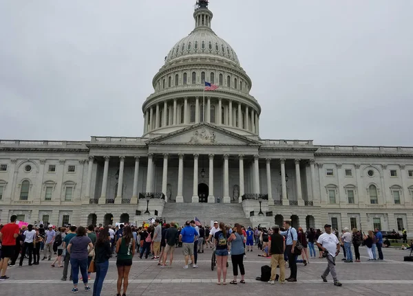 Washington Października 2018 Protestujących Budynku Kapitolu Senacie Głosowanie Dla Sprawiedliwości — Zdjęcie stockowe
