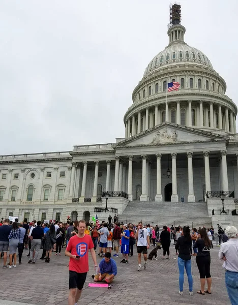 Washington October 2018 Protesters Capitol Building Senate Vote Supreme Court — Stock Photo, Image