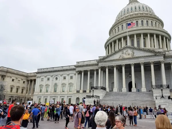 Washington October 2018 Protesters Capitol Building Senate Vote Supreme Court — Stock Photo, Image