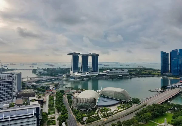 Singapur - 7. května 2017: City Panorama panorama — Stock fotografie