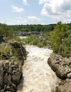Büyük Şelaleler'deki Potomac nehri, Maryland