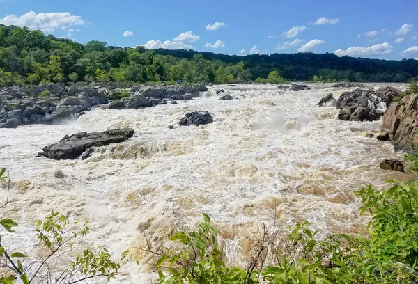 O rio Potomac em Great Falls, Maryland — Fotografia de Stock