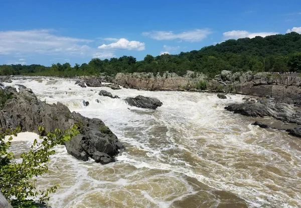 O rio Potomac em Great Falls, Virgínia — Fotografia de Stock