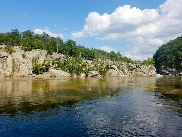 O rio Potomac em Great Falls, Virgínia — Fotografia de Stock