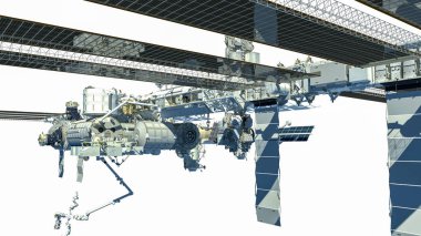 Uluslararası Uzay İstasyonu detaylı render