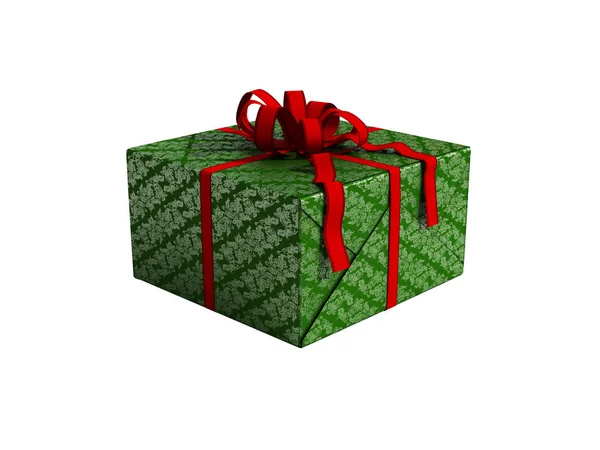 Подарункова коробка ілюстрація ізольована на білому — стокове фото