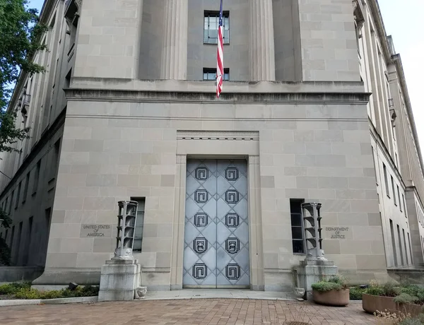 O Departamento de Justiça em Washington, DC, EUA — Fotografia de Stock