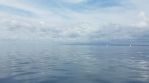 Passeio Barco Oceano Índico Longo Das Margens Resort Praia Bali — Vídeo de Stock