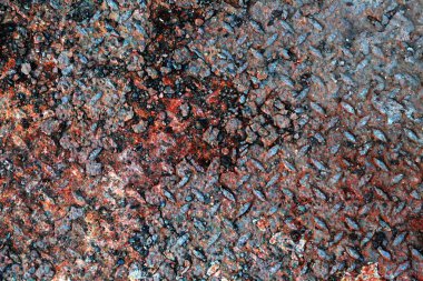 Paslı metal Paslı ve hırpalanmış metal arka plan