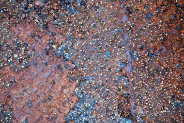 Paslı metal Paslı ve hırpalanmış metal arka plan