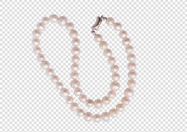 Isolate Pearls Bracelet Isolated White Clipping Path — Stock Photo, Image