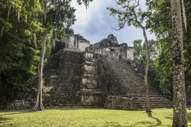 Antik Maya Tapınak, Dzibanche Quintana Roo, Meksika için.