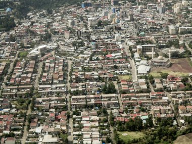 Addis Ababa, Etiyopya Hava görünümünü güneşli.