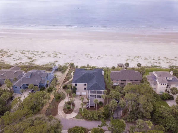 Aerial View Beach Front Properties South Carolina Usa — Stock Photo, Image