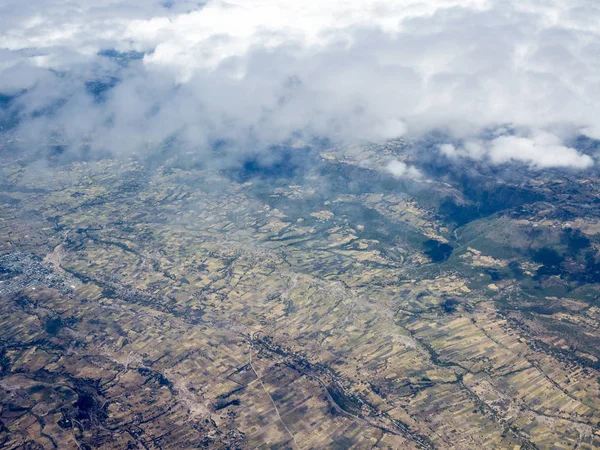 Alta Vista Aérea Vastas Tierras Cultivo Etiopía — Foto de Stock