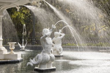Fountain in Forsythe Park, Savannah clipart