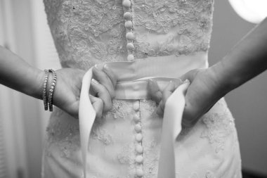 Gelin bağlama kemeri gelinlik orta bölümü