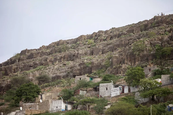 Cliff Obydlí Zoufalé Dawa Východní Etiopii — Stock fotografie