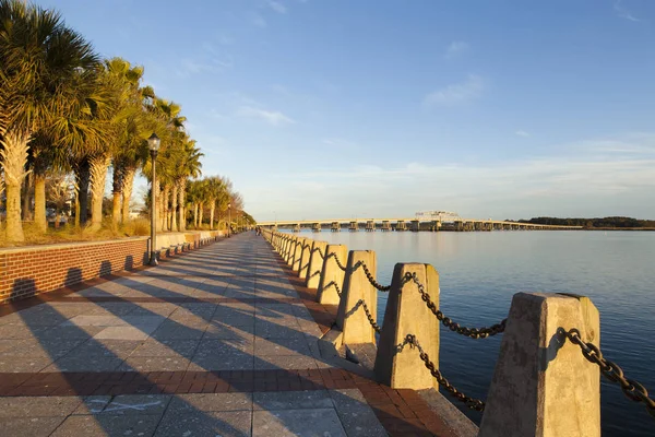 Beaufort, South Carolina Waterfront bij zonsondergang — Stockfoto