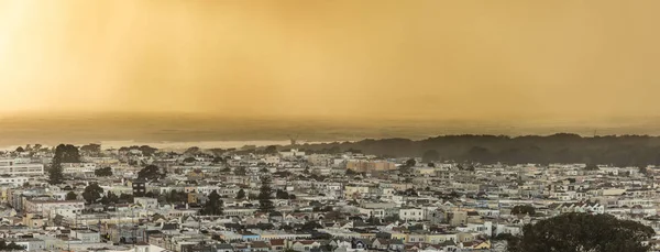 Panorama Sunset District w San Francisco w Kalifornii oraz — Zdjęcie stockowe