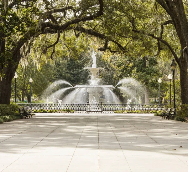 Park v Savannah, Gruzie — Stock fotografie