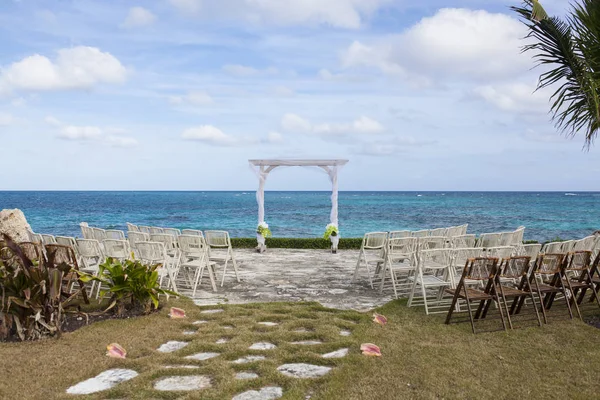 Strona Ślubu Widokiem Karaiby — Zdjęcie stockowe