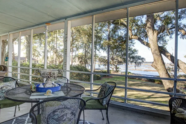 Beaufort South Carolina Eua Fevereiro 2016 Sala Estar Interior Casa — Fotografia de Stock