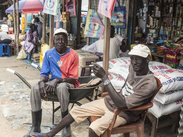 Продавці в Південному Судані — стокове фото