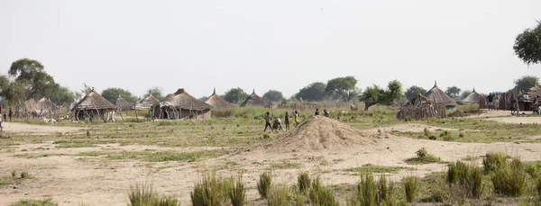 Villaggio nel sud sudan — Foto Stock