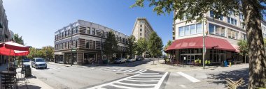Şehir asheville panoraması, Kuzey Carolina
