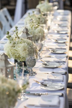 düğün dekor, seçici odak