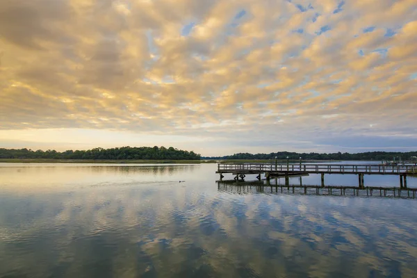 Plaine Caroline Sud Coucher Soleil — Photo