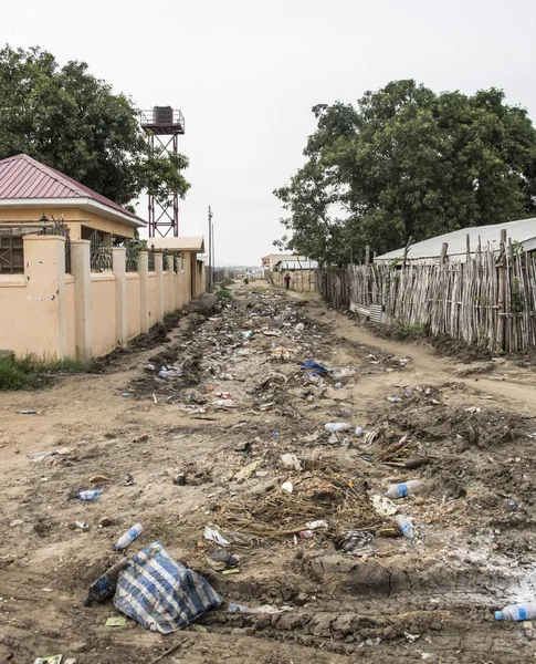 Dirt and refuse in South Sudan — Stock Photo, Image