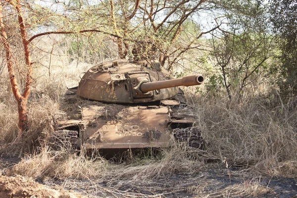 残破的苏丹坦克 — 图库照片