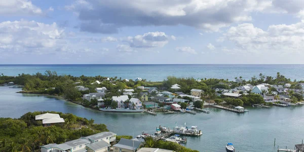 Cay Elbow Bahamas Janeiro 2015 Iates Porto Cénico Bahamas Bay — Fotografia de Stock