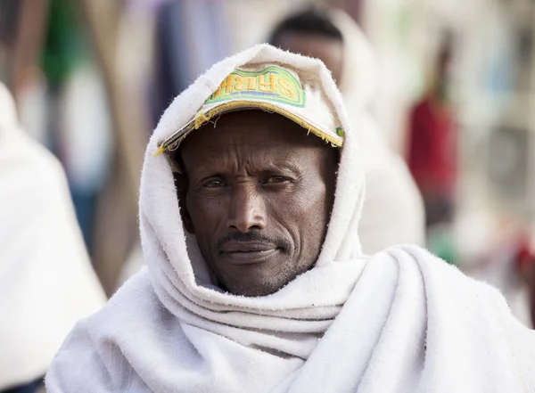 Oromia Etiopía Abril 2015 Retrato Hombre Orómico Identificado Las Tierras — Foto de Stock